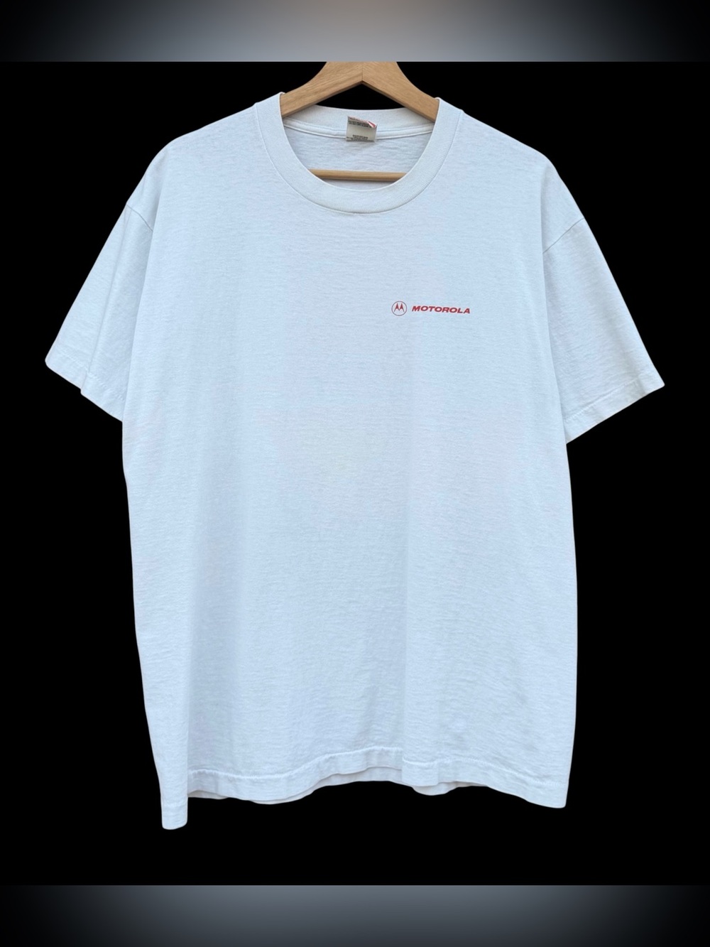 Vintage 90s Motorola Field Quote Promo T-Shirt White Size XL Fruit Loom